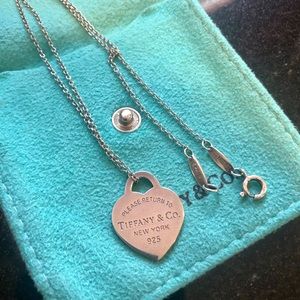 Tiffany & Co authentic heart tag necklace
